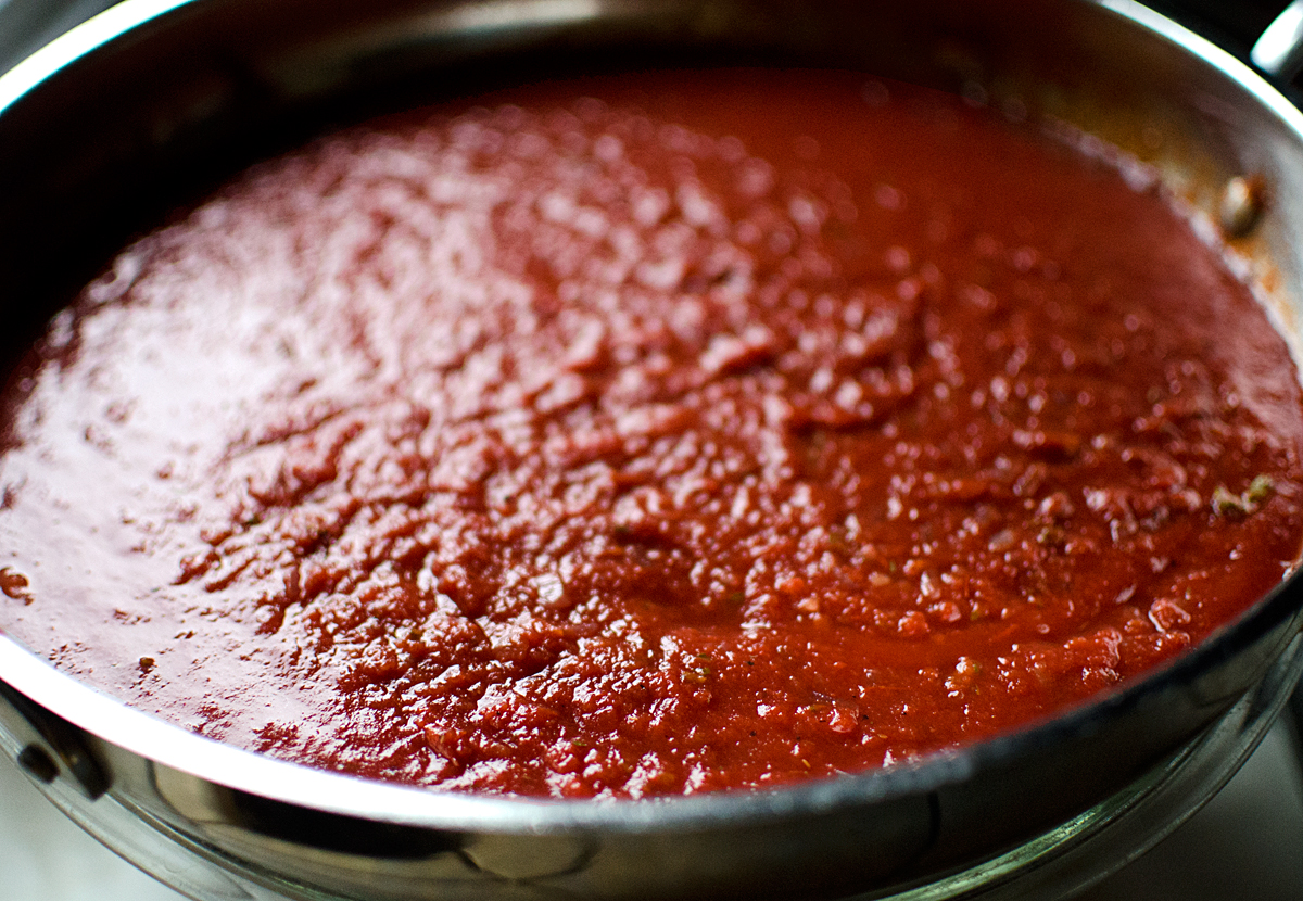 Homemade Red Wine Marinara Sauce